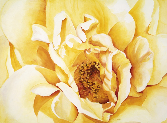 Radiant Gold – 30″ x 22″ Original Watercolor on Clayboard :: $950