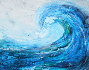 The Wave – 20” x 26” Original Ready to Frame Acrylic :: SOLD