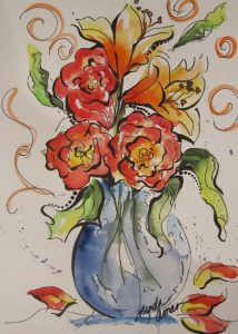 Vase of Sunshine - Original Watercolor :: NFS