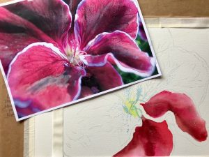 Radiant Red Watercolor Workshop